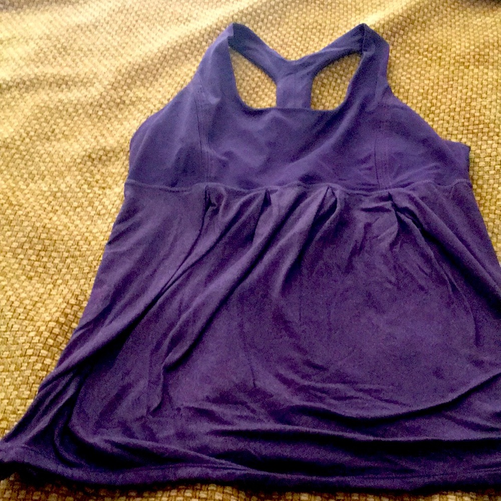 Lululemon, purple tank top, size 12